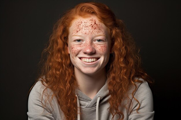 Photo teenager feeling motivated to adopt a healthy lifestyle to manage acne