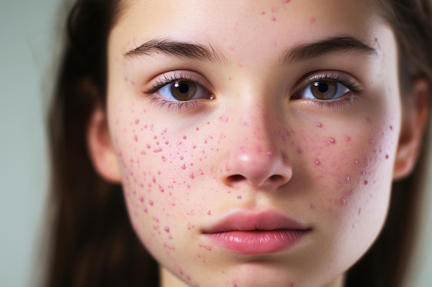 Teenager sharing skincare tips with peers to manage acne