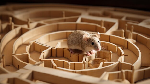 Photo a teenager teaching their pet mouse to wallpaper