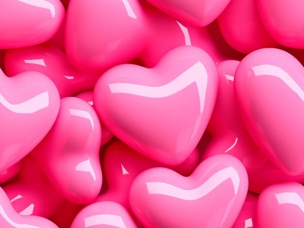 Tegelbaar randloos structuurpatroon van glitter roze harten