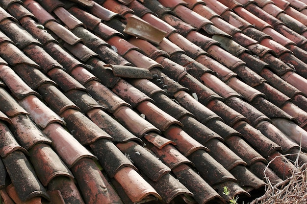 tegels op het dak