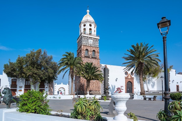 Teguise Kerkplein Lanzarote Canarische Eilanden Spanje
