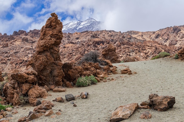 テイデ国立公園の火山景観