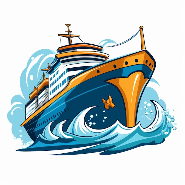 tekenfilm logo zeeschip