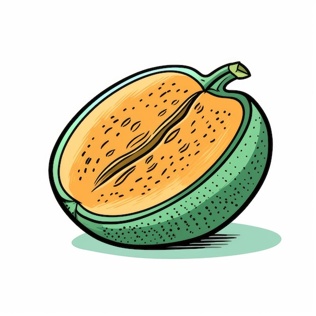 Tekening van de Cantaloupe-markering