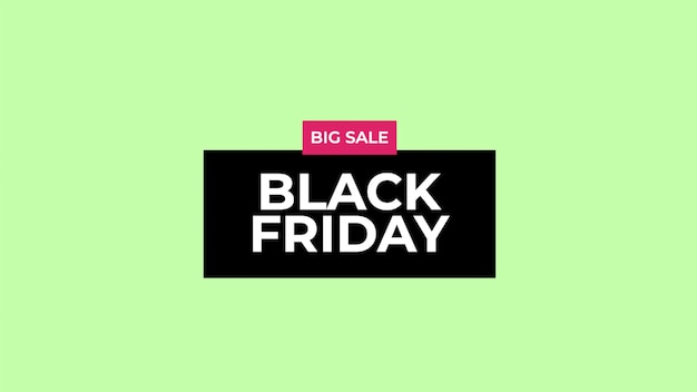 Tekst Black Friday op groene mode en minimalisme achtergrond met geometrische vorm