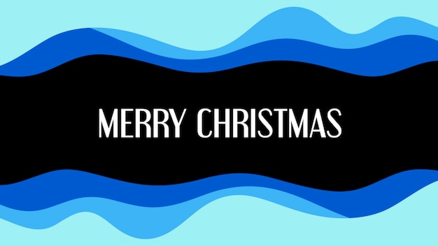 Tekst Merry Christmas en abstracte geometrische vormen, Memphis achtergrond. Elegante en luxe 3D-illustratiestijl voor zakelijke en zakelijke sjabloon