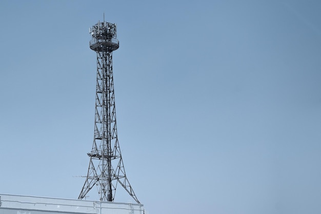 Foto telecommunicatie mast tv antennes draadloze technologie