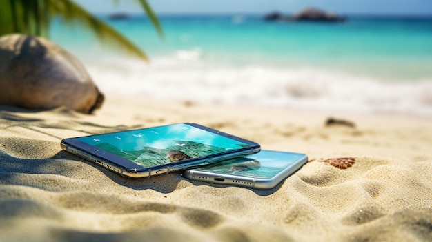 telefoon vrijheid strand