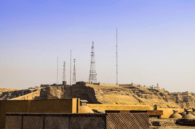 Telefoonpaal in Caïro, Egypte