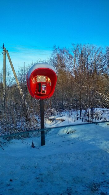 Telephone office in the winter village