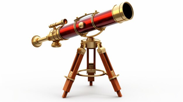 Telescope isolated On White Background