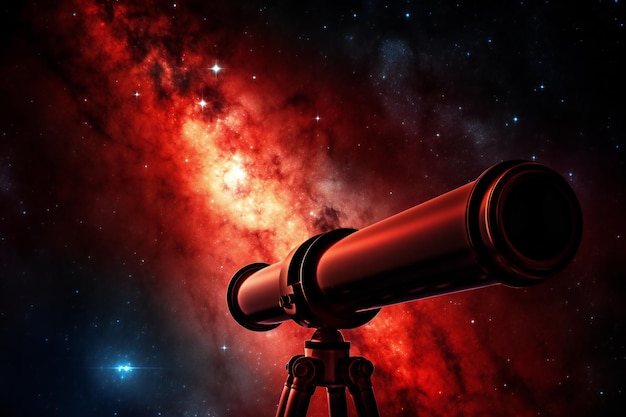 Telescope in space Elements of this image furnished