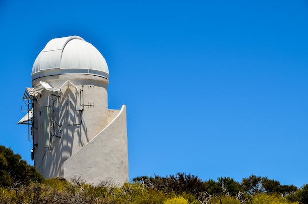 Telescopes of the Teide Astronomical Observatory in Tenerife, Spain.