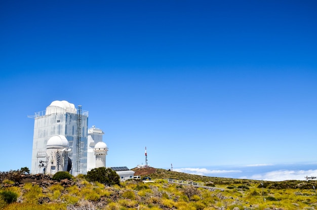 Telescopes of the Teide Astronomical Observatory in Tenerife, Spain.