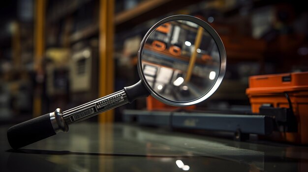 Photo telescoping inspection mirror