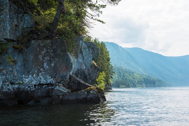 Teletskoye lake in Altai mountains