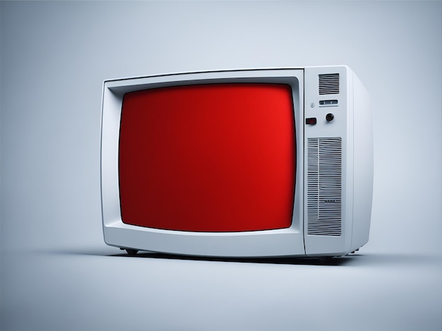 Television on white background Ai Generated