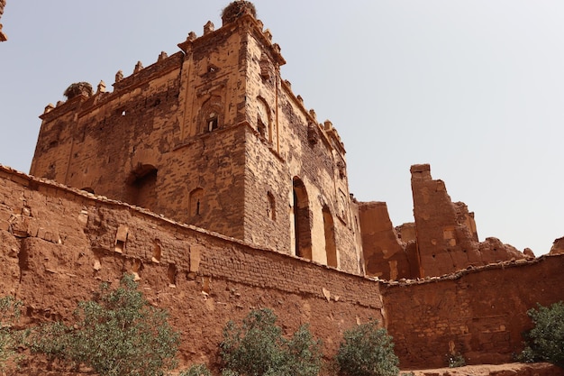 Telouet Kasbah, ruins of a famous Kasbah along the former route of the caravans in Morocco