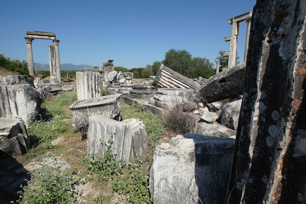 Tempel van Aphrodite in de oude stad Aphrodisias in Aydin Turkiye