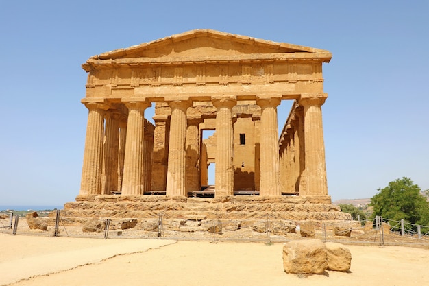 Tempel van Concordia, Vallei van de Tempels, Agrigento, Sicilië, Italië