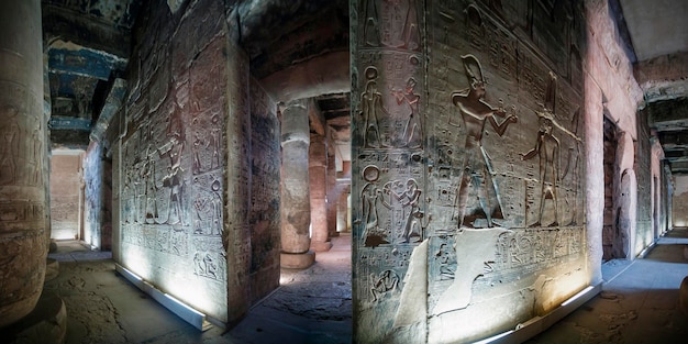 Tempel van Sethy de Eerste in Abydos, Midden-Egypte