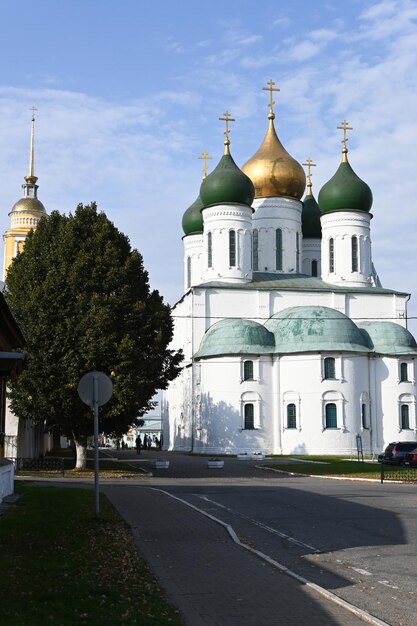 Tempels in het historische deel van de stad Kolomna