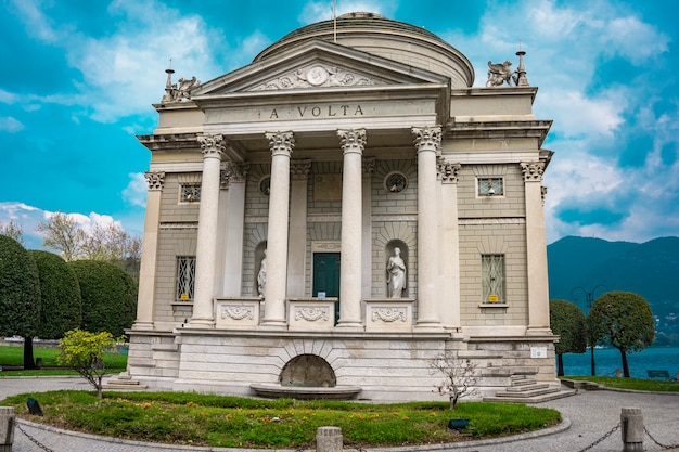 Tempio Voltiano, een museum in Como, Italië, gewijd aan wetenschapper Alessandro Volta