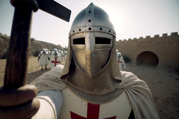 自撮りしながら聖戦に参加するテンプル騎士