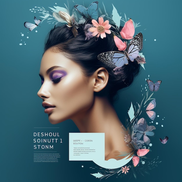 Photo template for beauty product