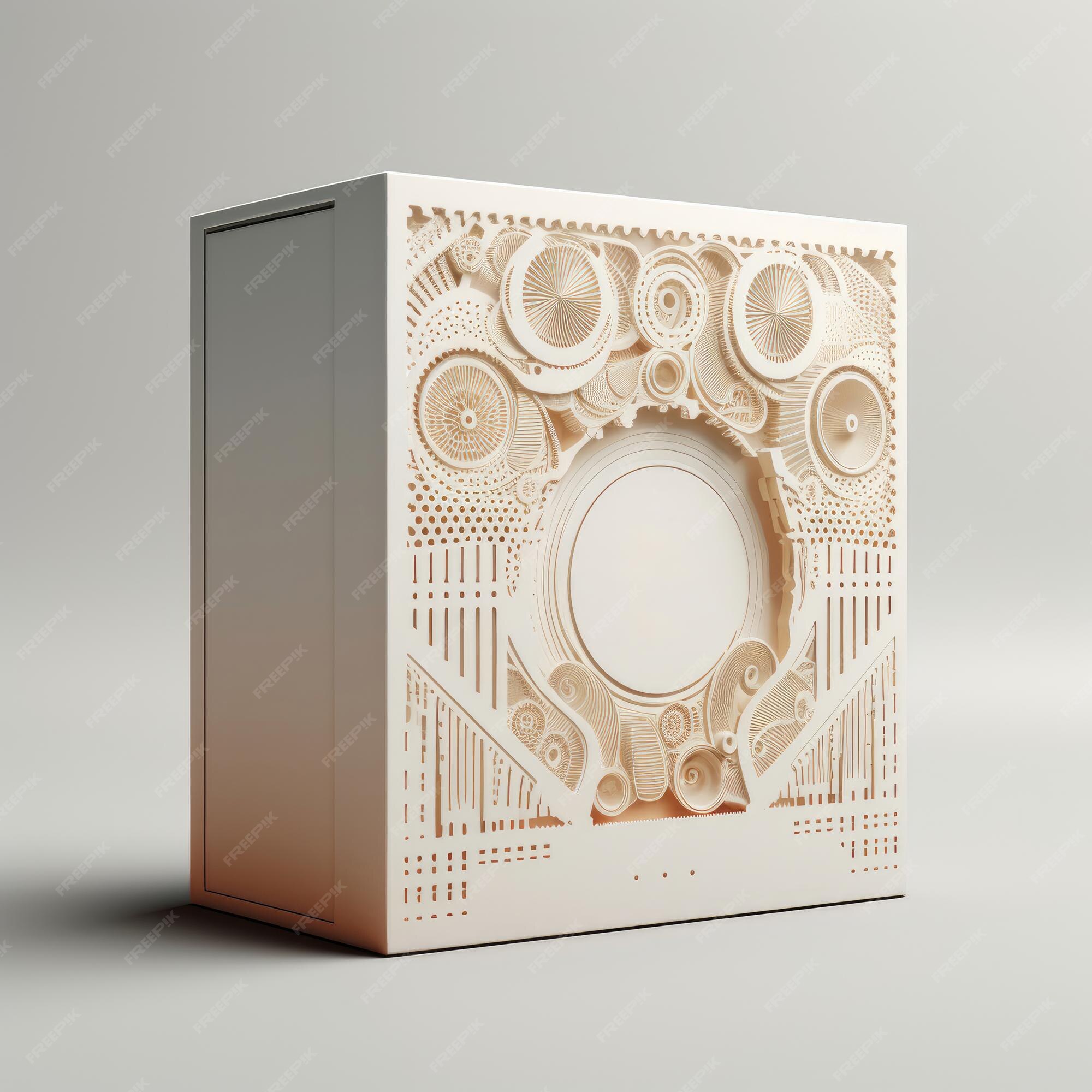 Premium AI Image | Template of cardboard box design
