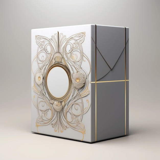 Premium AI Image | Template of cardboard box design