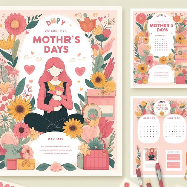 template flyer mother days media post