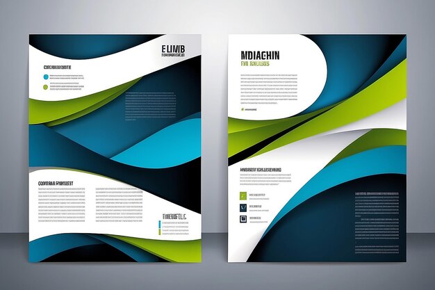 Foto template flyes brochure voor het verslag en print reclame cover materiaal in het stijlontwerp vector illustratie eps10 abstract business background layer template