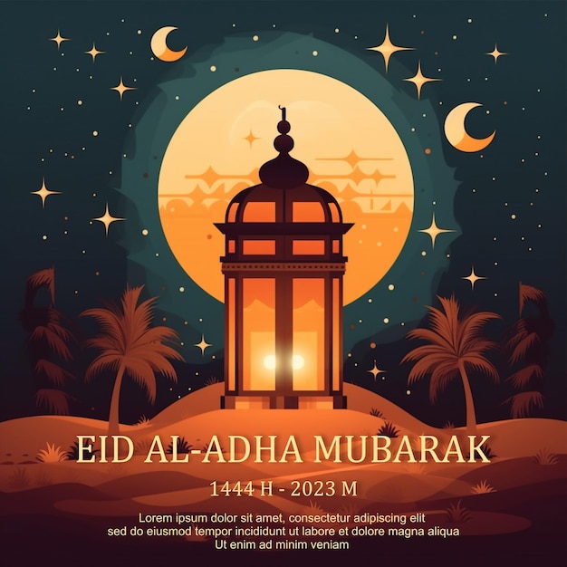 템플릿 랜턴 홀리데이 Eid al Adha 22