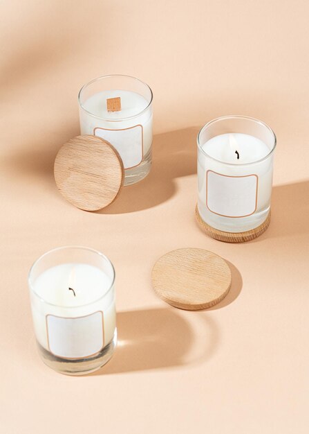 Template for scented candles Candles fragrance for home