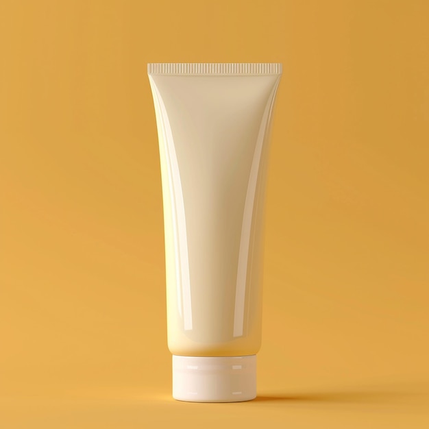template of a tube of sun cream on the background of presentation cosmetics