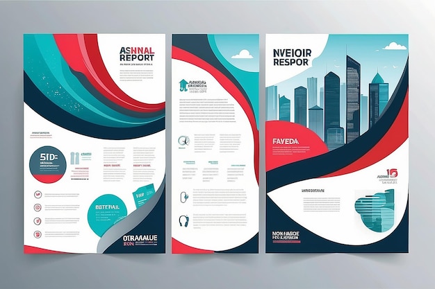Photo template vector design for brochure annual report magazine poster corporate presentation portfolio flyer