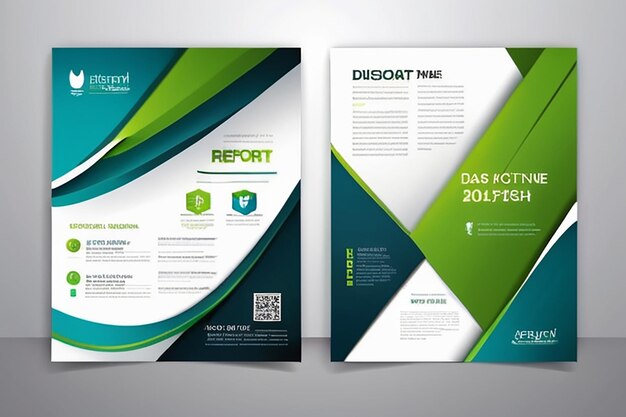 Photo template vector design for brochure annual report magazine poster corporate presentation