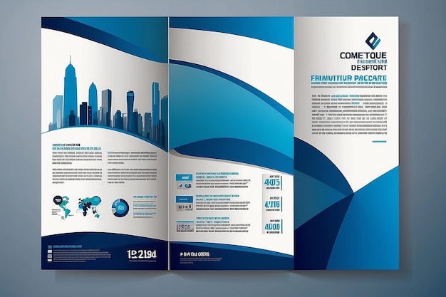 Template vector design for Brochure Annual Report