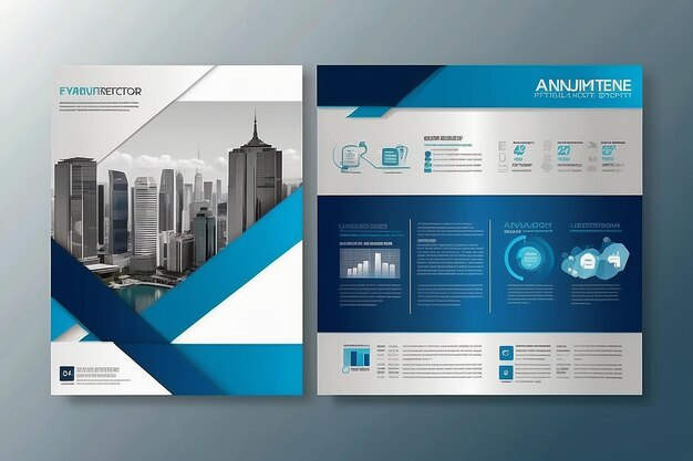 Foto modello di progettazione vettoriale per brochure annualreport magazine poster corporate presentation portfolio flyer