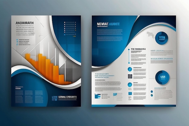 Photo template vector design for brochure annualreport magazine poster corporate presentation portfolio