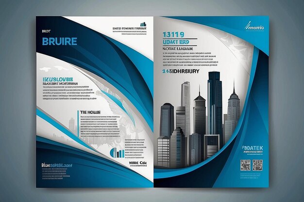 Photo template vector design for brochure annualreport magazine poster corporate presentation portfolio