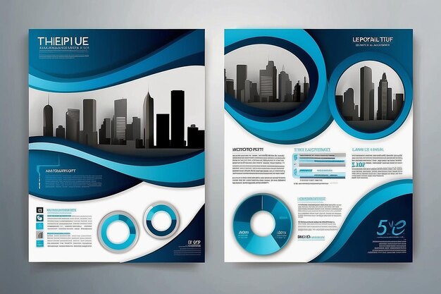 Foto modello di progettazione vettoriale per brochure annualreport magazine poster corporate presentation portfolio