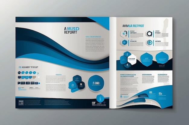 Foto modello di progettazione vettoriale per brochure annualreport magazine poster corporate presentation portfolio