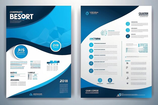 Foto modello di progettazione vettoriale per brochure annualreport magazine poster presentazione aziendale