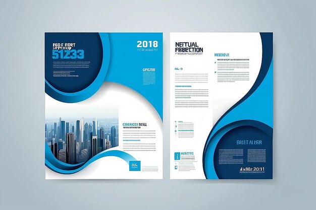 Векторный дизайн шаблона для брошюры AnnualReport Magazine Poster Корпоративная презентация