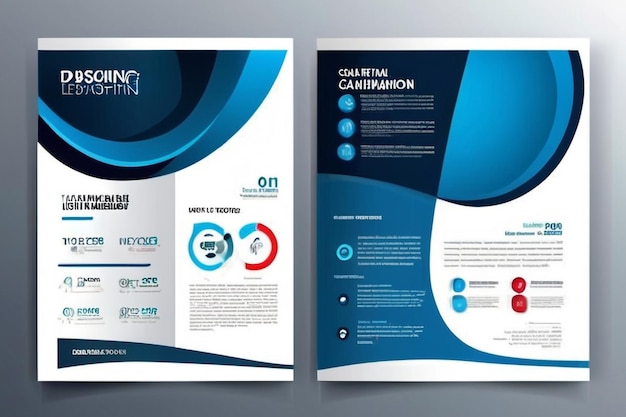 Template vector design for Brochure AnnualReport Magazine Poster Corporate Presentation