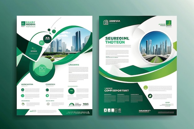 Photo template vector design for brochure annualreport magazine poster corporate presentation