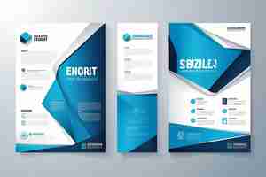 Photo template vector design for brochure annualreport magazine poster corporate presentation